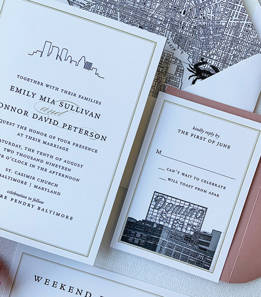 Baltimore Wedding Invitations